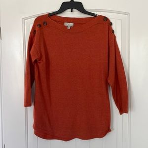 Carolyn Taylor women’s 3/4 sleeve length top — size Large